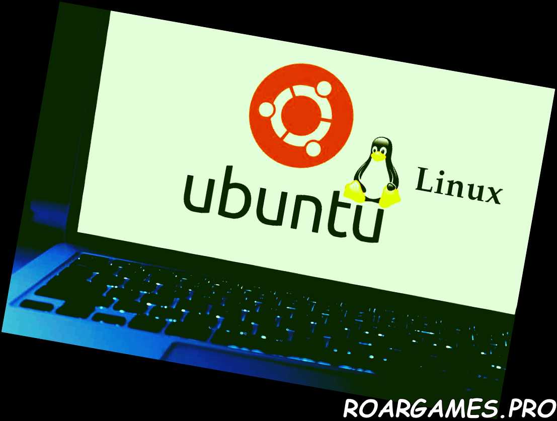 Computadora con el logotipo de Ubuntu (LINUX)