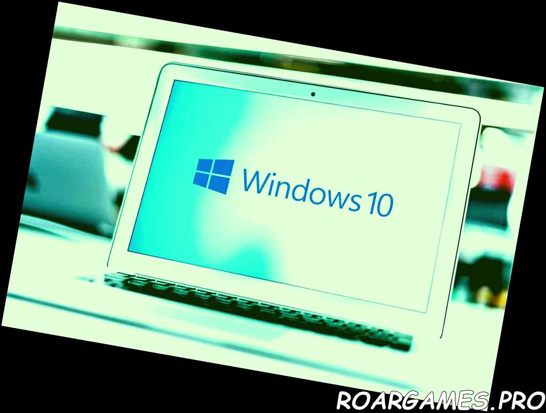 Ordenador portátil que muestra el logotipo de Windows 10