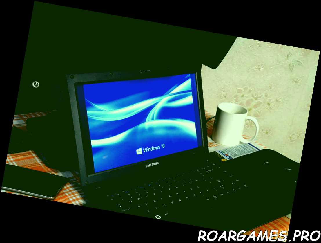 Computadora portátil con el logotipo del sistema operativo mostrado