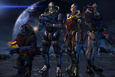 mass effect todas las razas conocidas y de donde son