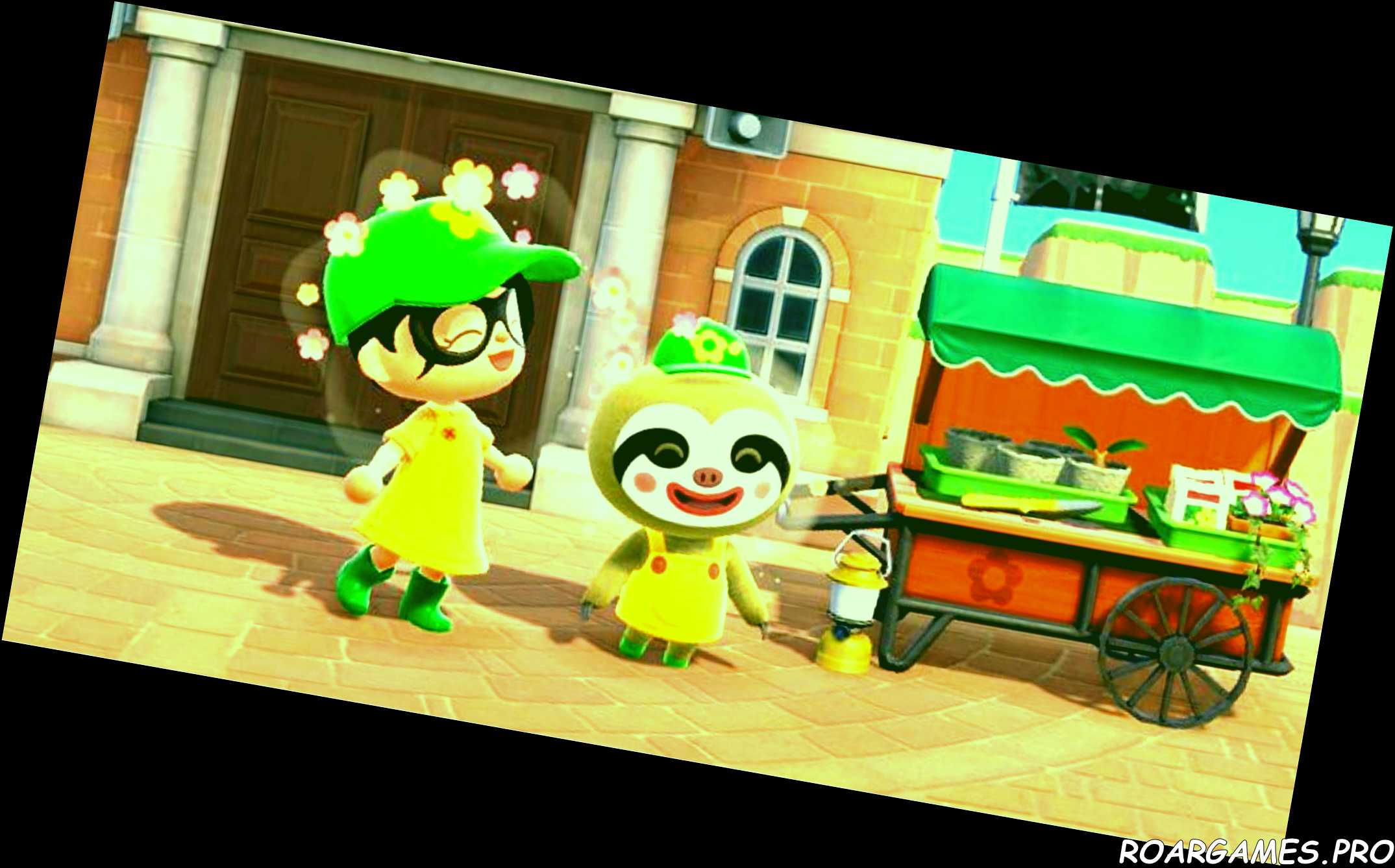 Animal Crossing New Horizons Player Standing With Leif