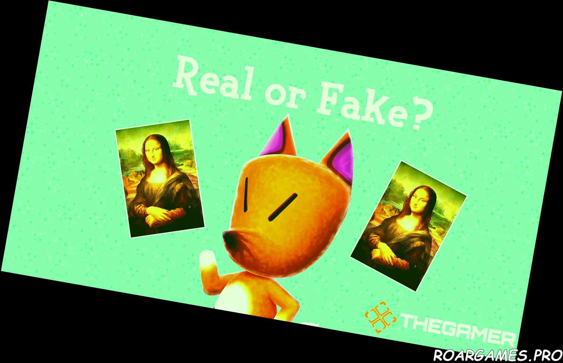 Animal Crossing New Horizons Real or Fake Art