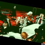 Danganronpa one characters around a table
