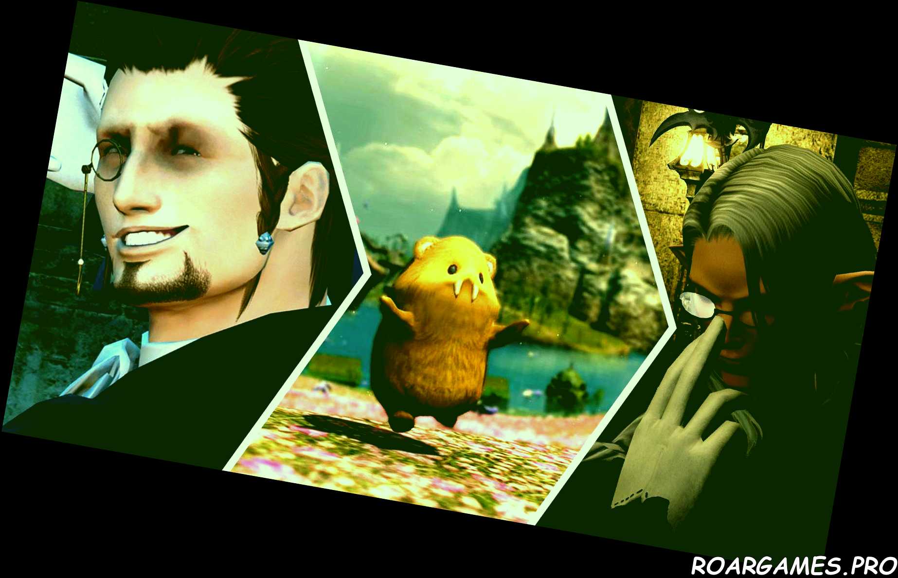 Final Fantasy 14 side quest collage