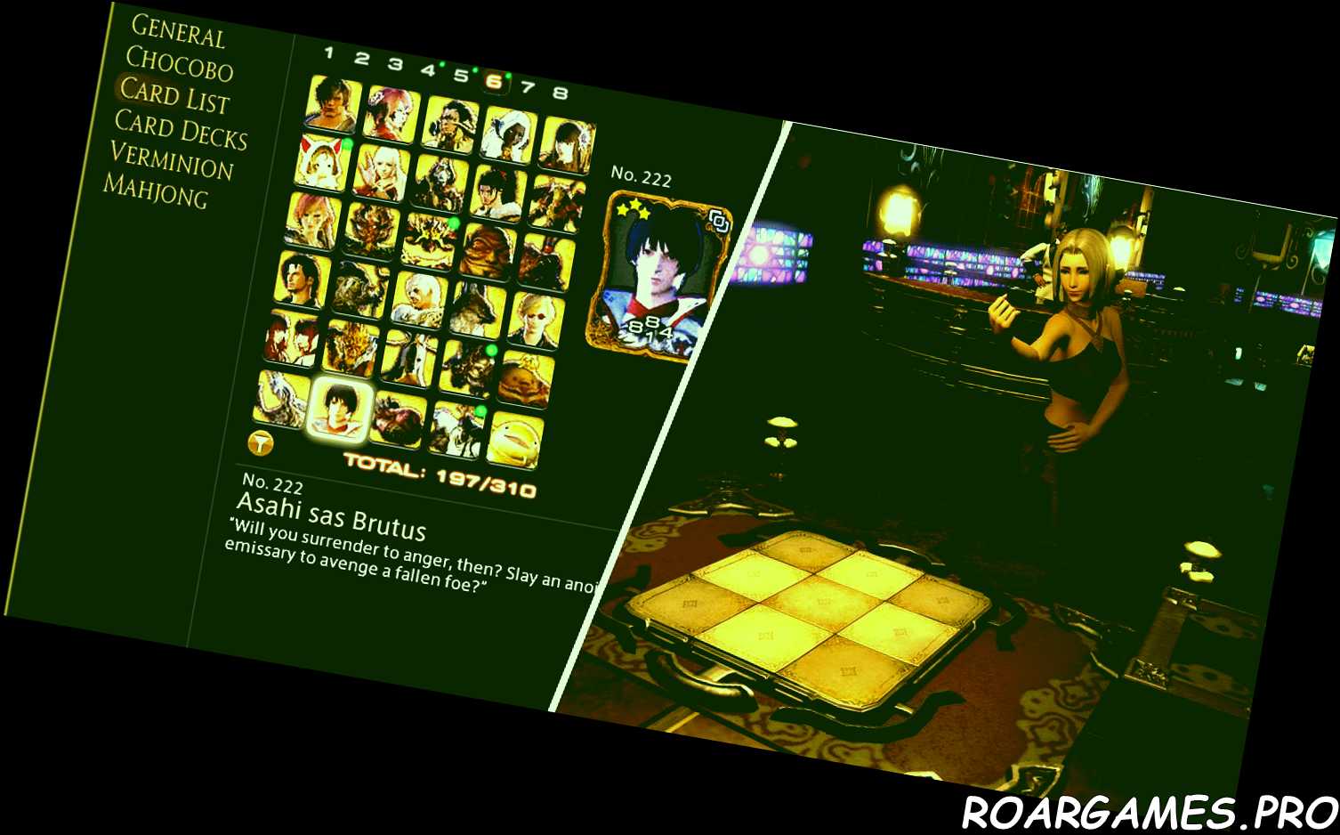 Final Fantasy 14 triple triad card collage