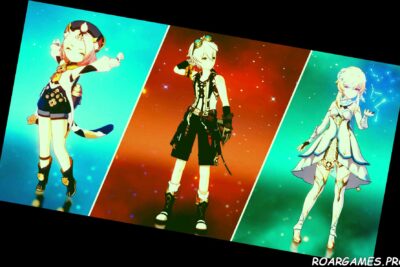Genshin Impact 3 char header