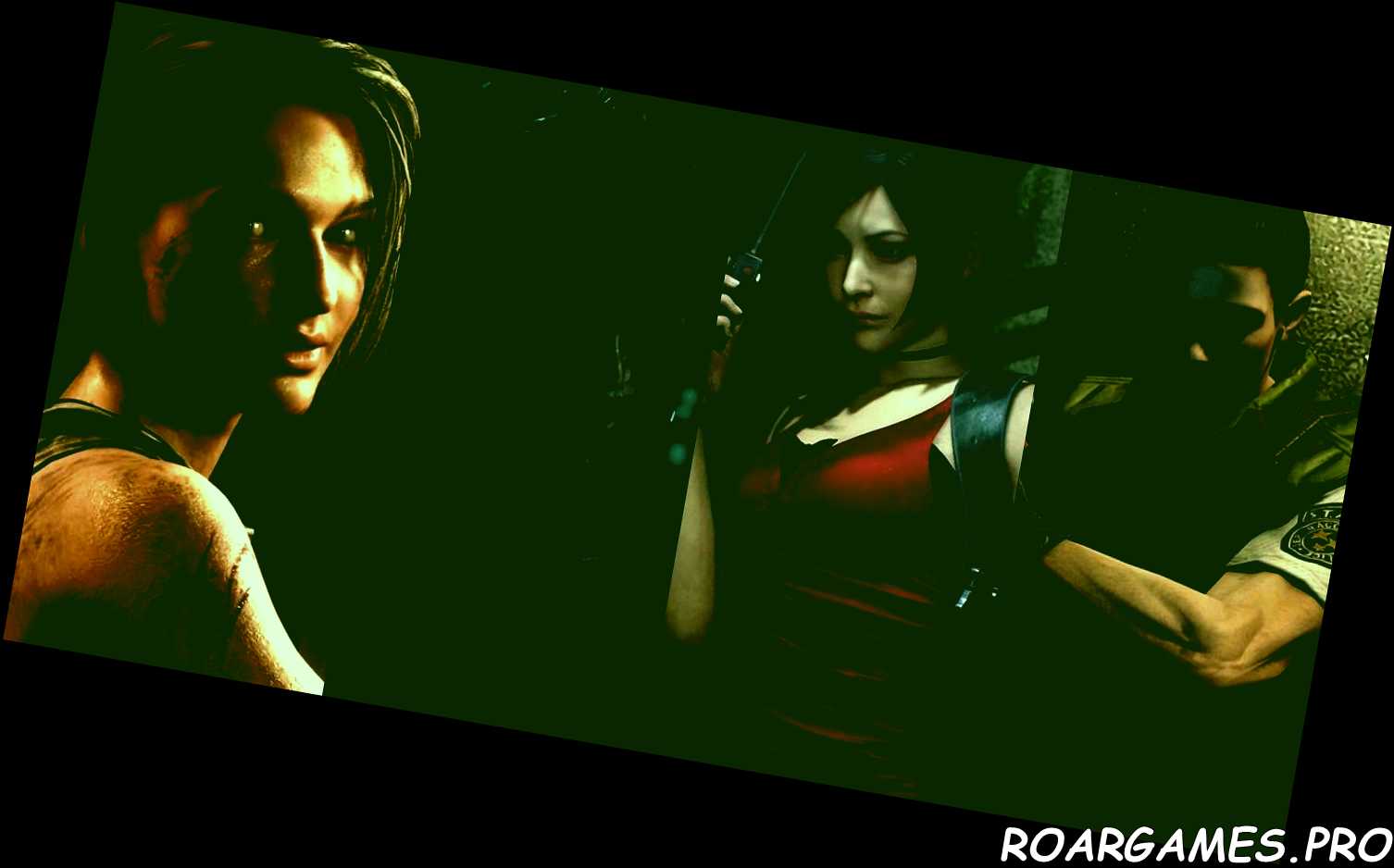 Jill Carlos Ada Chris Resident Evil composite
