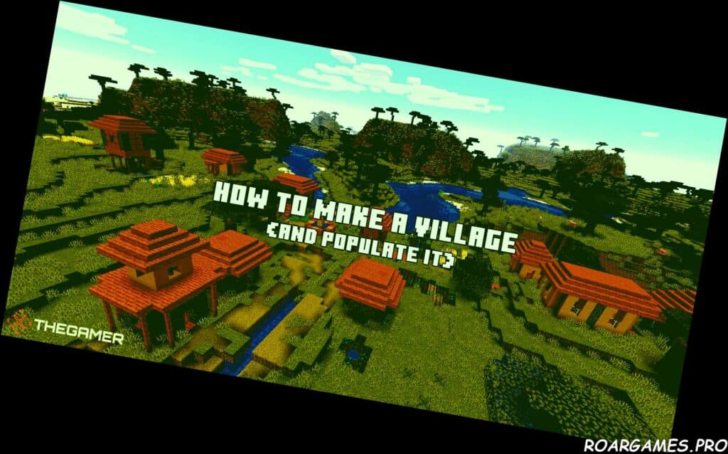 Minecraft How To Make A Village And Populate It