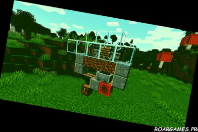 Minecraft Pumpkin and Melon Farm Completed Example