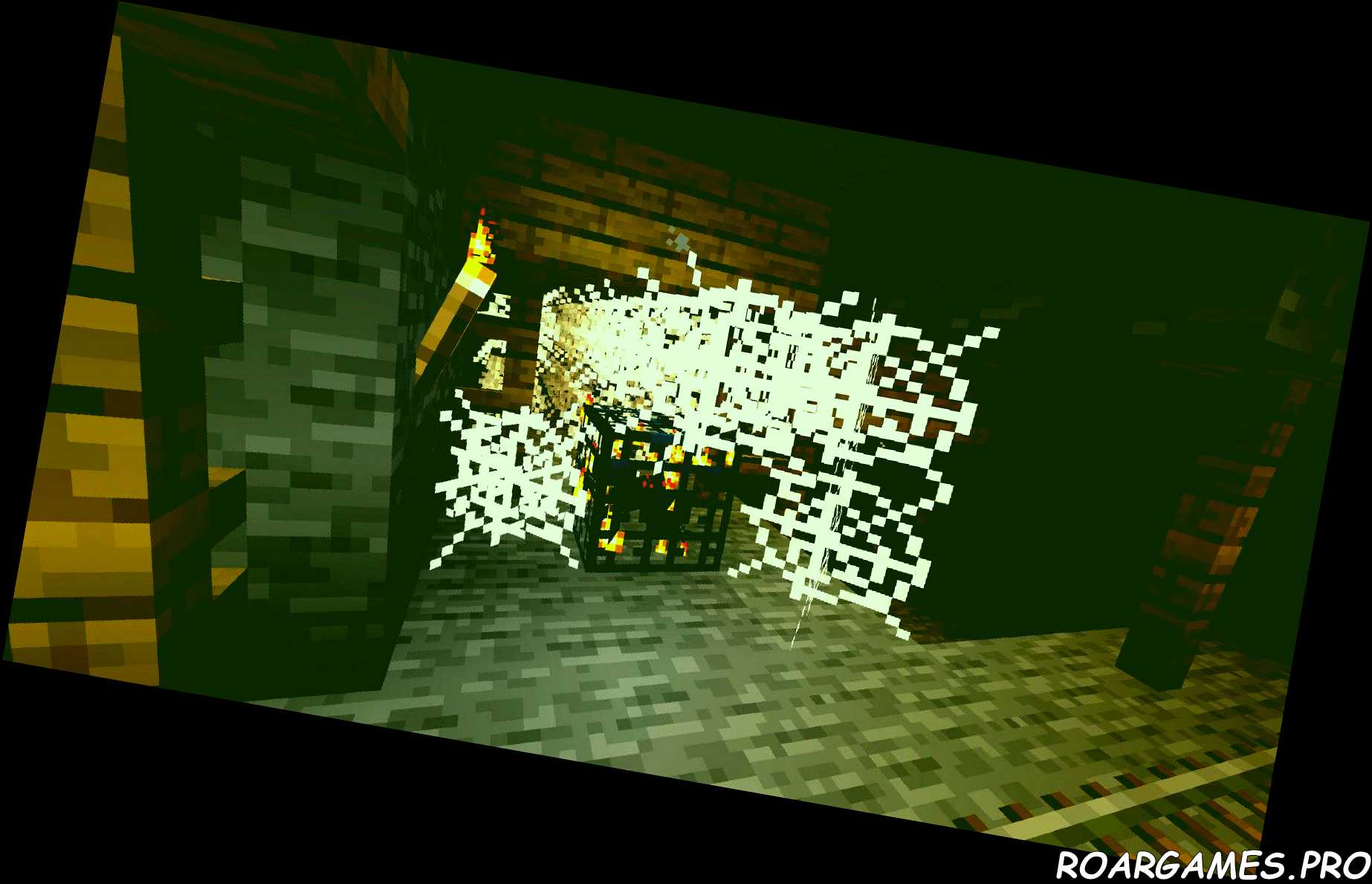 Minecraft Spider Spawner In Abandoned Mineshaft