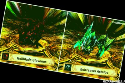Monster Hunter Stories 2 Wings of Ruin hellblade galvenus and boltreaver astalos collage