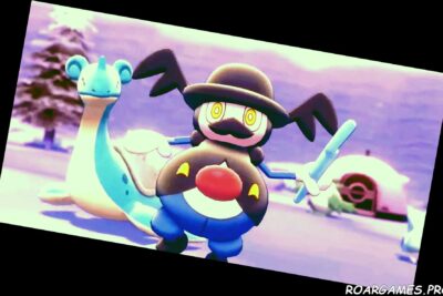Mr Rime Dancing With Other Pokemon In Background
