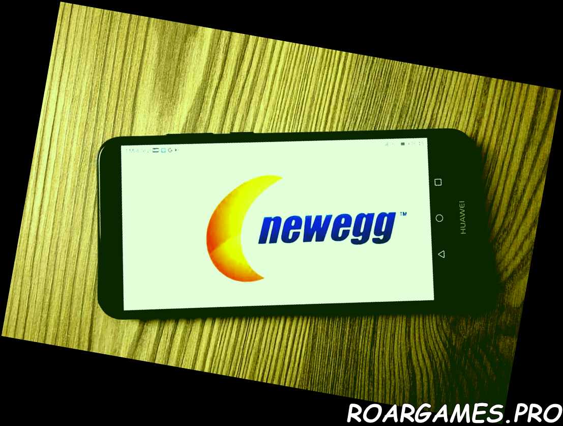 Logotipo de Newegg Inc mostrado en un teléfono móvil