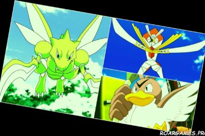 Pokemon Anime Scyther Kartana Farfetchd Kanto