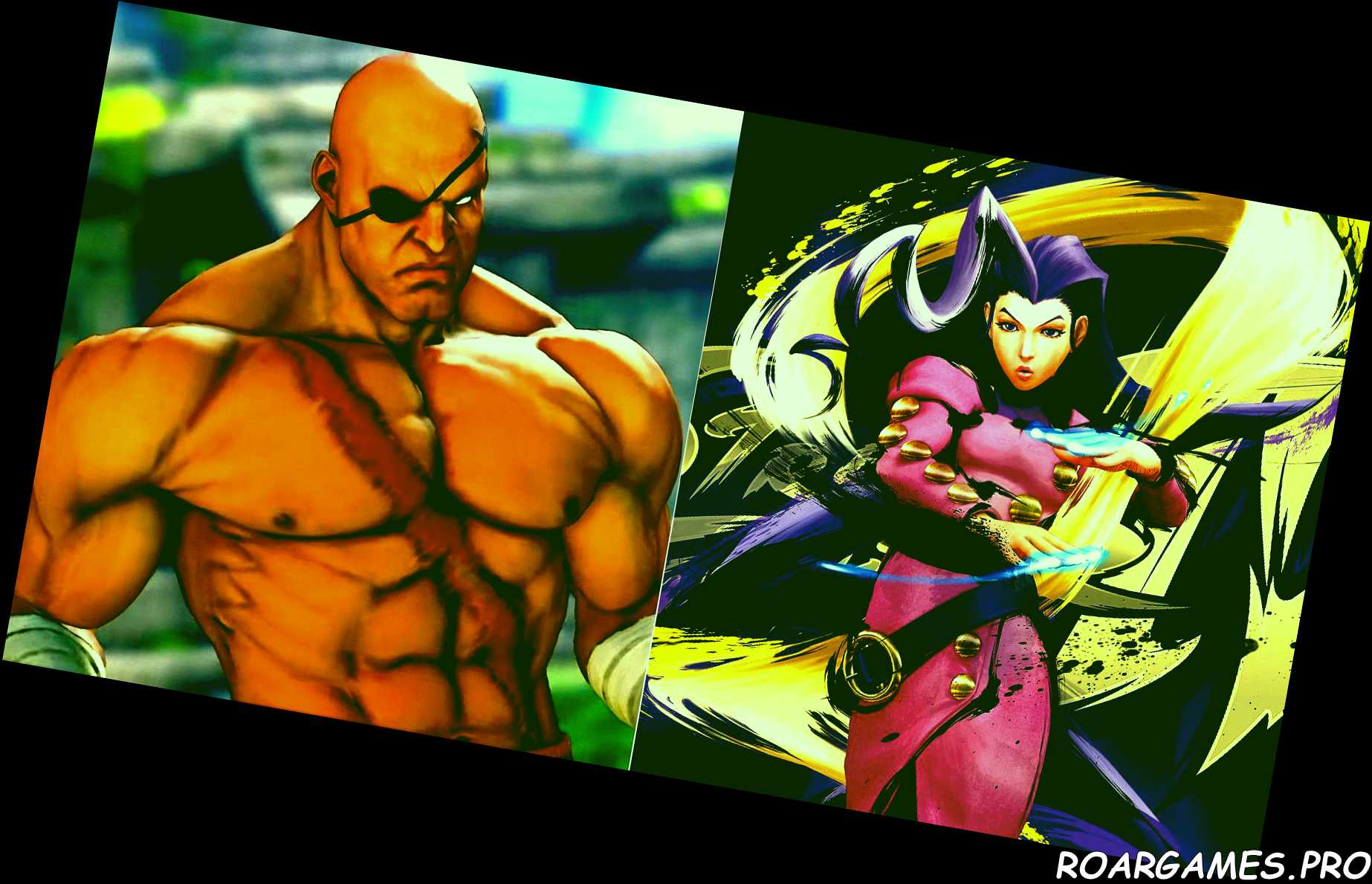 Street Fighter Sagat and Rose feature