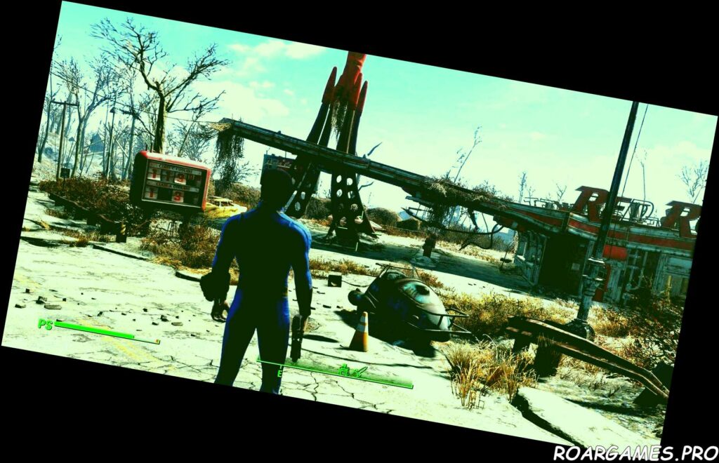 Wandering through the wasteland in Fallout 4