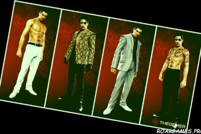 Yakuza 0 DLC outfit collage