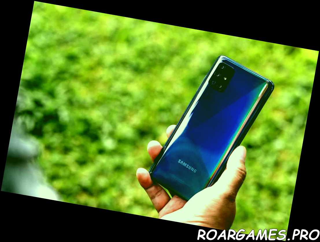 parte posterior del teléfono inteligente Android Samsung Galaxy A51