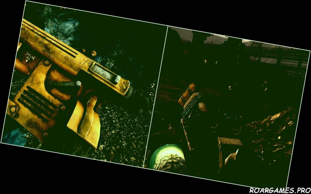 new vegas multiple guns split image