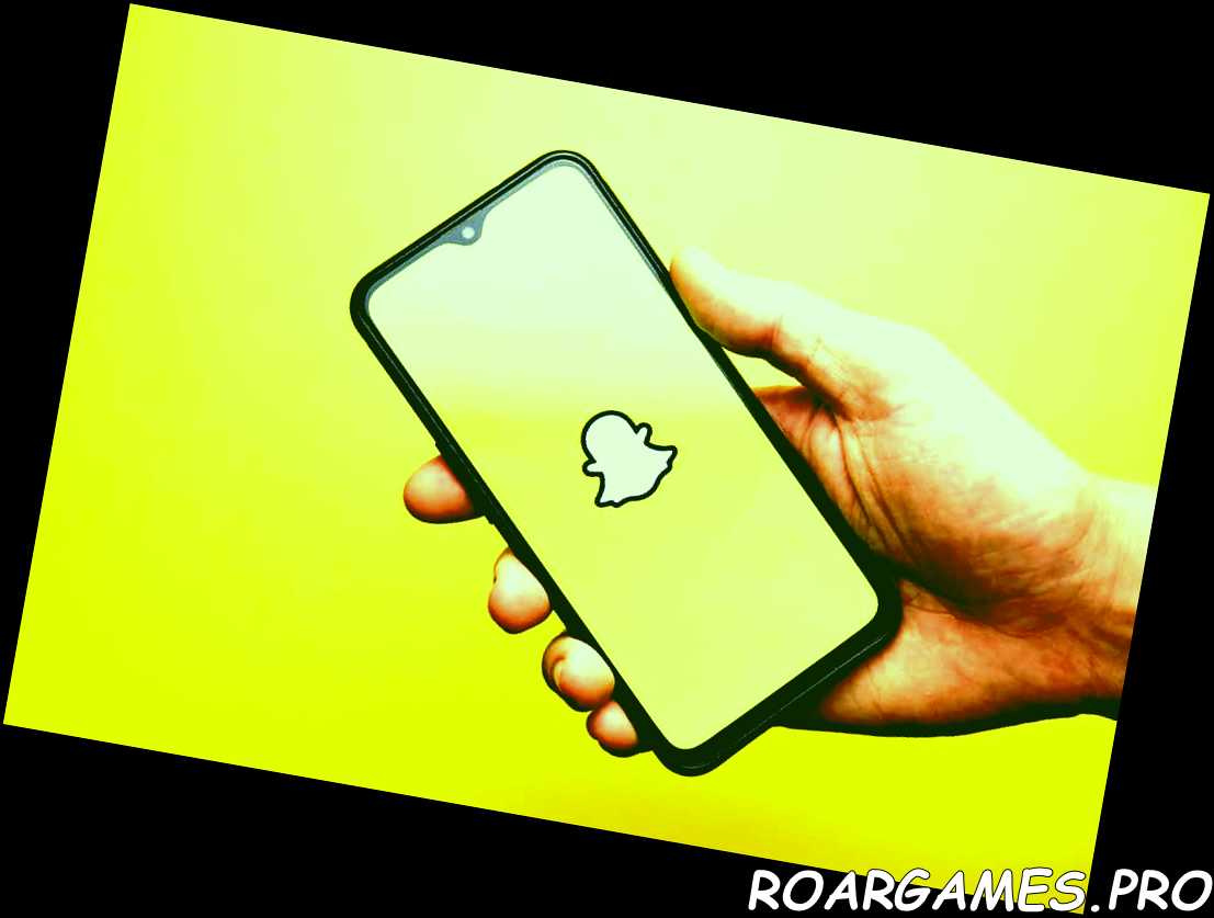 logotipo de snapchat en el teléfono móvil