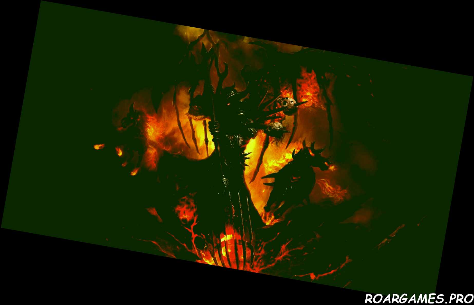 title devil wings flaming horses hell Cropped